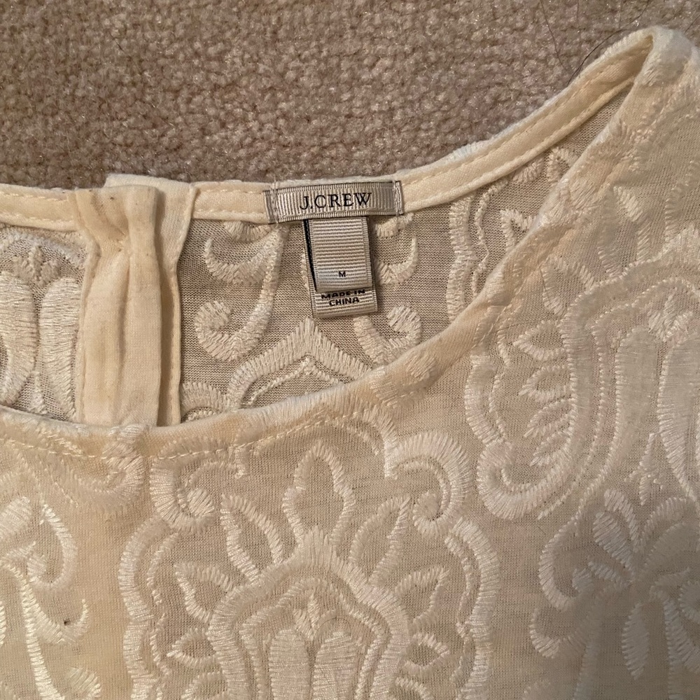 J Crew embroidered top - Picture 2 of 4